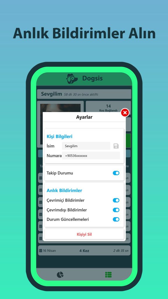 Dogsis WhatsApp Takip Uygulaması