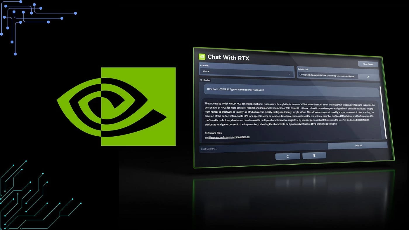 NVIDIA'nın Yapay Zeka Sohbet Botu ChatRTX Güçleniyor