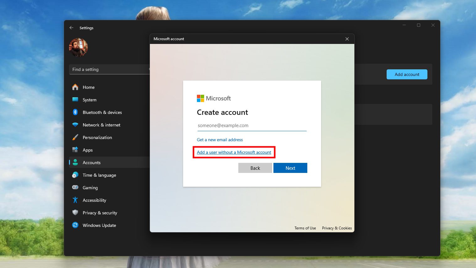 Yerel yönetici hesabıyla Windows11'de oturum açın (5)