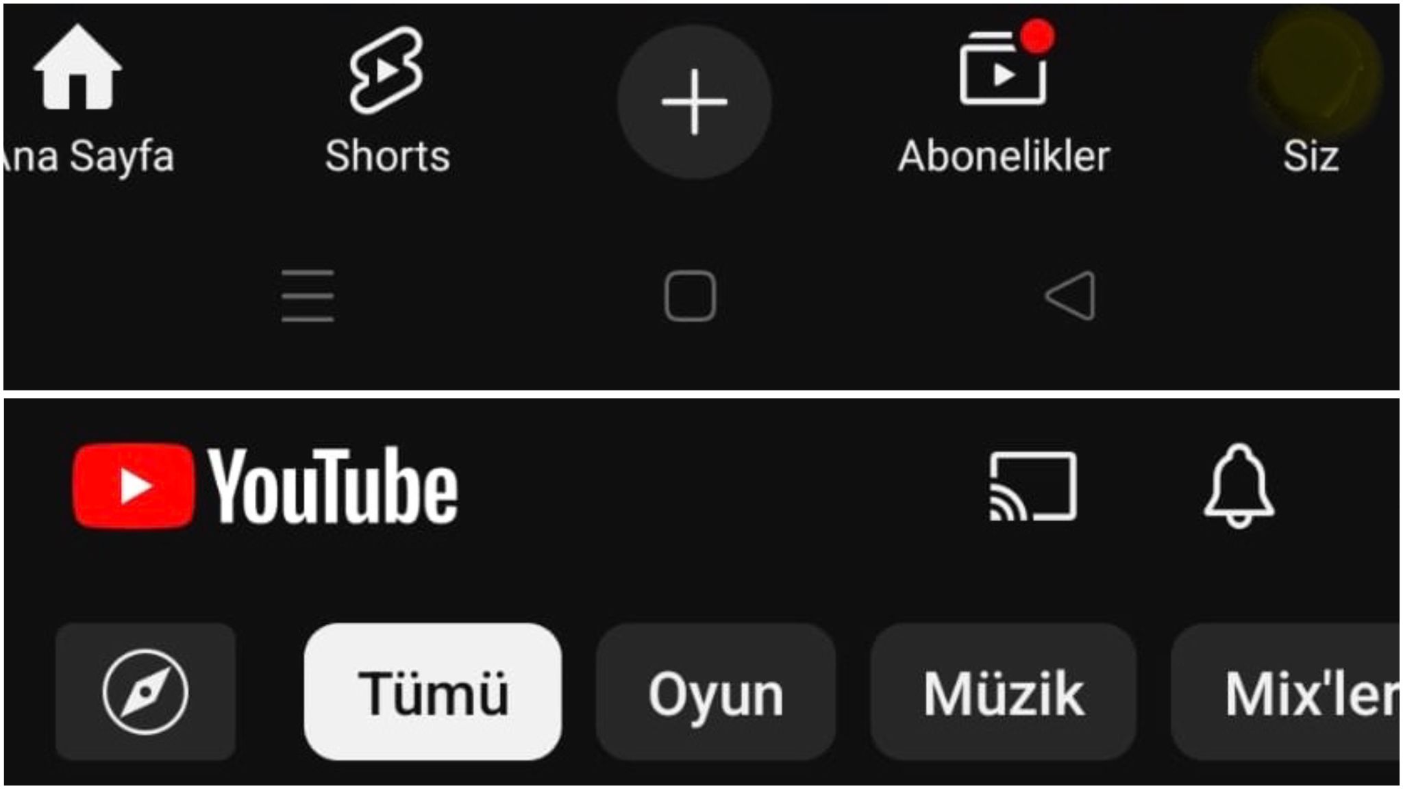 Google, Android YouTube Uygulaması İçin Tasarım Değişikliğini Test Ediyor