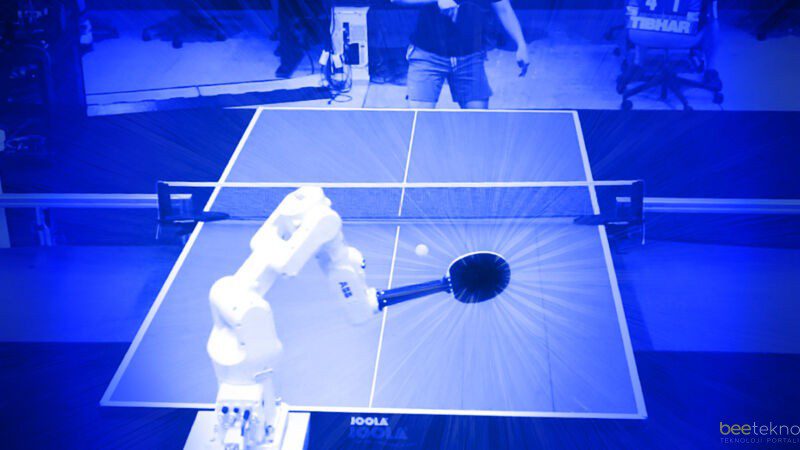 Google’ın Yapay Zeka Destekli Ping Pong Robotu İnsanlara Karşı Galip Geliyor