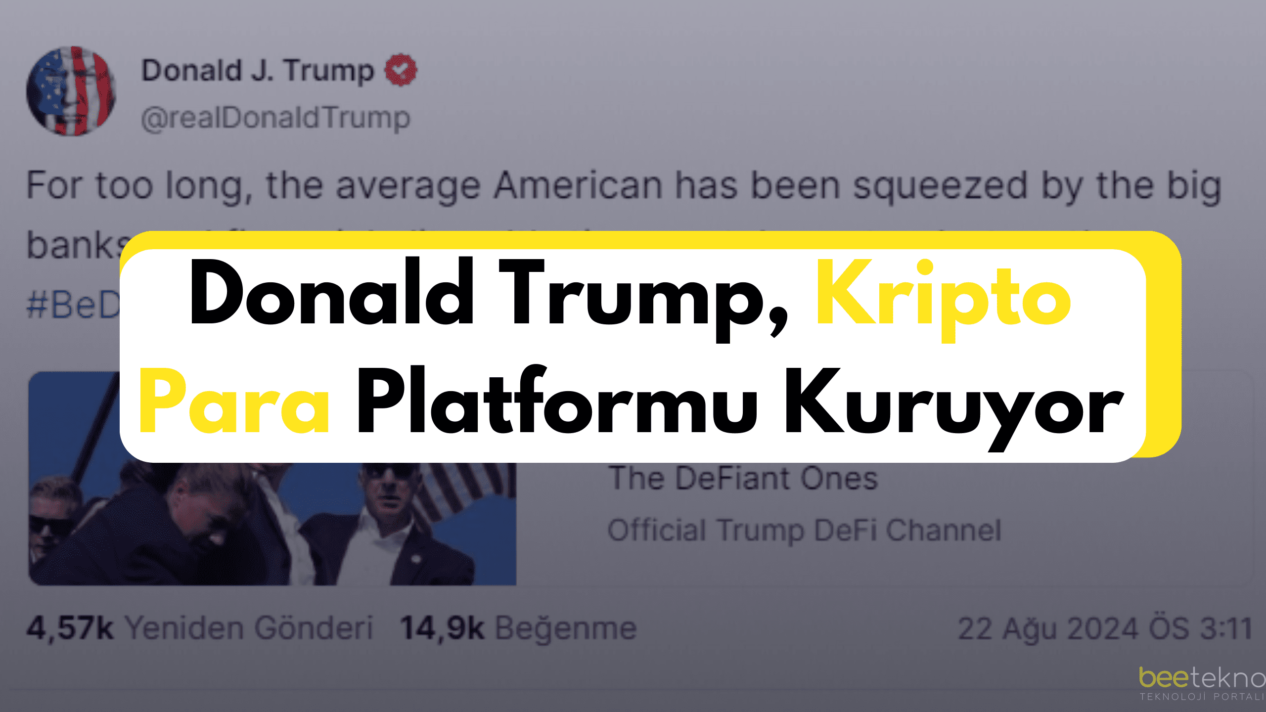 Donald Trump, Kripto Para Platformu Kuruyor