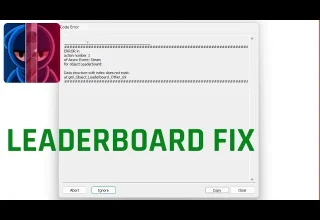 Leaderboard Error: Nedenleri ve Çözüm Yolları