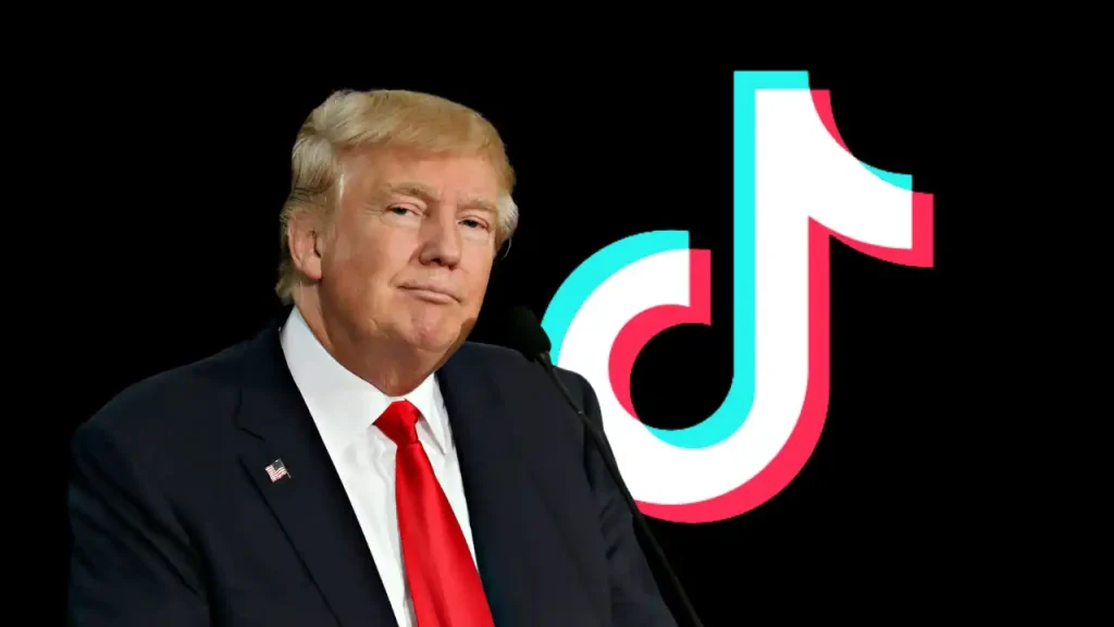 TikTok-logosu-ve-Trump-gorseli