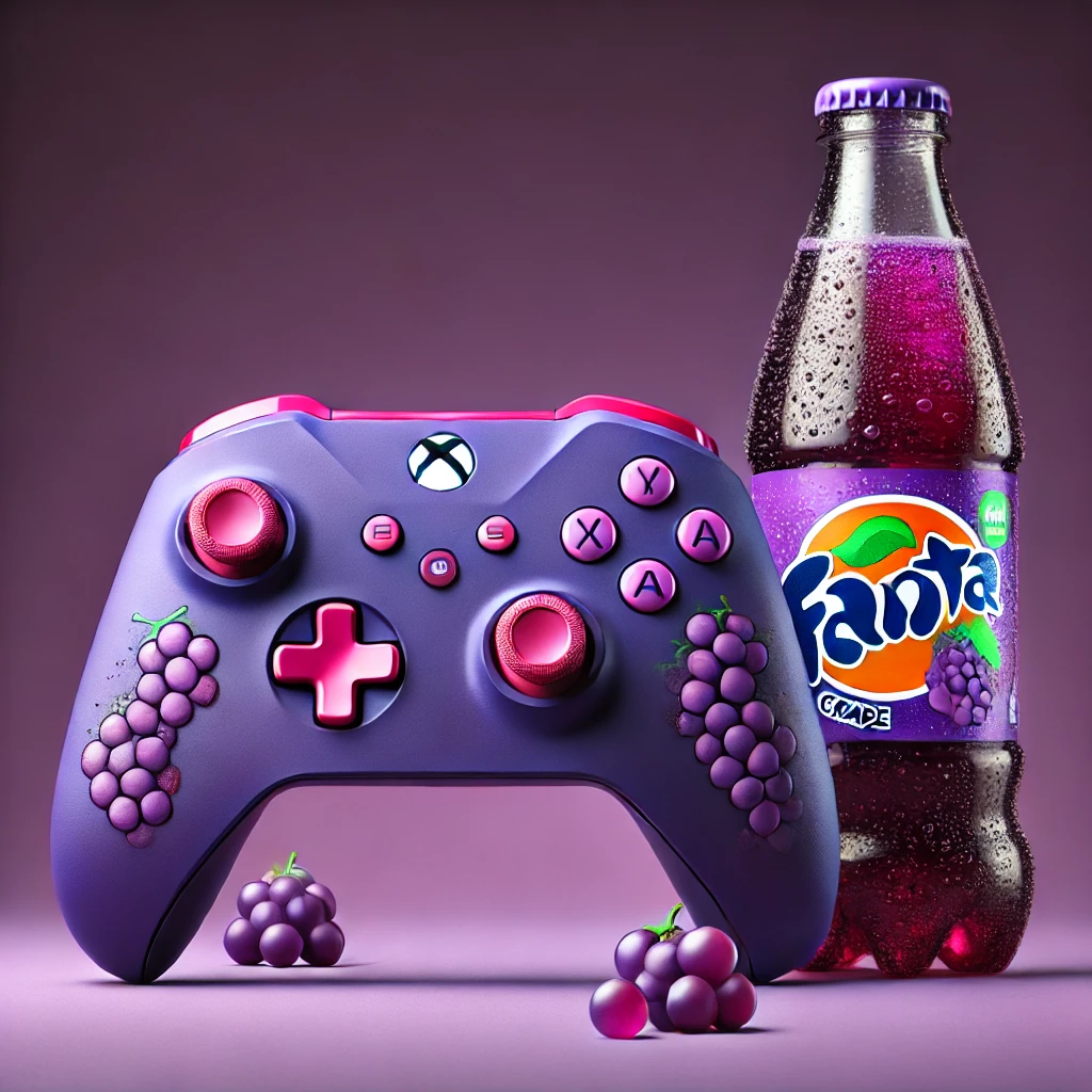 Xbox-Kontrolcusu-ve-Fanta-Uzum-Sisesi-Gorseli